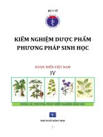 Kiểm nghiệm bằng phương pháp sinh học trong dược phẩm