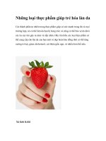 Những loại thực phẩm giúp trẻ hóa làn da pptx