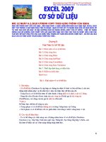 Excel 2007-Cơ sở dữ liệu doc