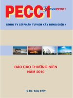 báo cáo thường niên 2010 công ty cổ phần tư vấn xây dựng điện 1
