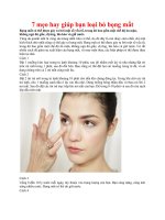 7 mẹo hay giúp bạn loại bỏ bọng mắt