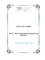 đề tài hỗ trợ chuẩn đoán loại hỏng hóc máy điện thoại