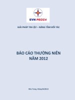 báo cáo thường niên 2012 evn pecc4 giải pháp tin cậy nâng tầm đối tác