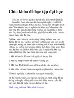Chìa khóa để học tập đại học doc