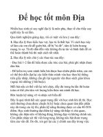 Để học tốt môn Địa pptx