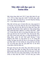 Máy diệt ruồi đục quả và bướm đêm doc