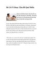 Bé Còi Vì Được Tẩm Bổ Quá Nhiều pot