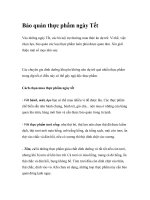 Bảo quản thực phẩm ngày Tết pot