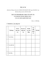 MẪU BÁO CÁO TÌNH HÌNH HUY ĐỘNG VỐN (NẾU CÓ) VÀ SỬ DỤNG VỐN HUY ĐỘNG NĂM….. CỦA CỤC ĐĂNG KIỂM VIỆT NAM ppt