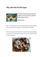 Mẹo nấu bún bò huế ngon doc