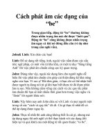 Cách phát âm các dạng của “be” pot