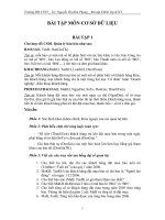 5 Bài tập làm thêm môn Cơ sở dữ liệu