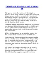 Phân tách dữ liệu của bạn khỏi Windows XP potx