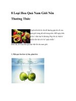 8 Loại Hoa Quả Nam Giới Nên Thưởng doc
