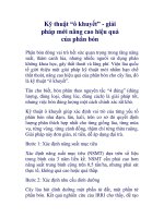 Kỹ thuật “ô khuyết” - giải pháp mới nâng cao hiệu quả của phân bón docx