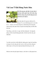 Vài Lưu Ý Khi Dùng Nước Dừa ppt