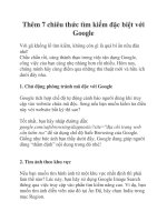 Thêm 7 chiêu thức tìm kiếm đặc biệt với Google pdf