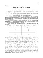 chương 2 dân số và môi trường