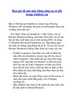 Hẹn giờ tắt mở máy bằng công cụ có sẵn trong windows xp pot