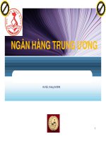Chương 7: NGÂN HÀNG TRUNG ƯƠNG [Tiền tệ ngân hàng] doc