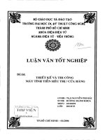 Thiết kế và thi công máy tính tiền siêu thị cửa hàng