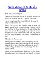 Xử lý chứng từ & ghi sổ KT04 pot