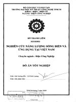 Nghiên cứu lượng sóng biển khả năng ứng dụng tại Việt Nam