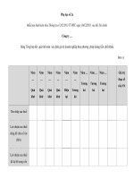 Mẫu Bảng Tổng hợp kết quả tính toán xác định giá trị doanh nghiệp theo phương pháp doàng tiền chiết khấu pot