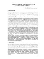 Báo cáo khoa học nông nghiệp 