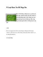 9 Loại Rau Ăn Để Đẹp Da pptx