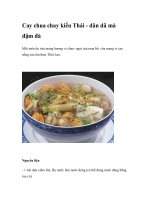 Cay chua chay kiểu Thái - dân dã mà đậm đà pot