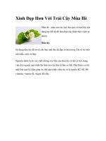 Xinh Đẹp Hơn Với Trái Cây Mùa Hè docx