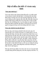 Một số điều cần biết về viruts máy tính docx