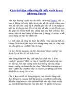 Cách thiết lập chiều rộng tối thiểu và tối đa các tab trong Firefox pdf