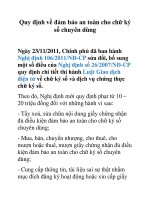 Quy định về đảm bảo an toàn cho chữ ký số chuyên dùng ppt