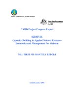 Báo cáo khoa học nông nghiệp 