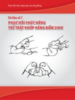 Phục hồi chức năng trật khớp háng