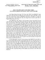 BÁO CÁO TỔNG KẾT 6 NĂM THỰC HIỆN LUẬT HÀNG KHÔNG DÂN DỤNG VIỆT NAM NĂM 2006