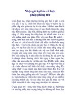 Nhện gié hại lúa và biện pháp phòng trừ pptx