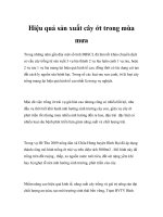 Hiệu quả sản xuất cây ớt trong mùa mưa docx