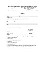 Mẫu 5- Thông tư của Bộ trưởng/Thủ trưởng cơ quan ngang Bộ (quy định trực tiếp ) docx