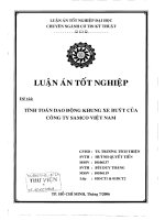 Tính toán dao động khung xe buýt của công ty Samco Việt Nam