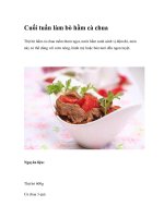 Cuối tuần làm bò hầm cà chua docx