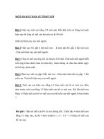 MỘT SỐ BÀI TOÁN VỀ TÍNH TUỔI doc