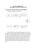 báo cáo mô phỏng bằng matlab