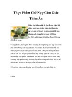 Thực Phẩm Chế Ngự Cảm Giác Thèm Ăn pptx