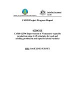 Báo cáo khoa học nông nghiệp 