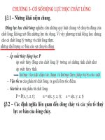 Chương 3: Cơ sở động lực học chất lỏng docx