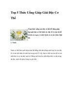 Top 5 Thức Uống Giúp Giải Độc Cơ Thể pot