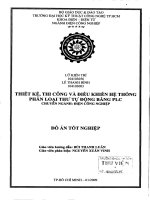 Thiết kế và thi công hệ thống phân hướng thư tự động điều khiển bằng PLC